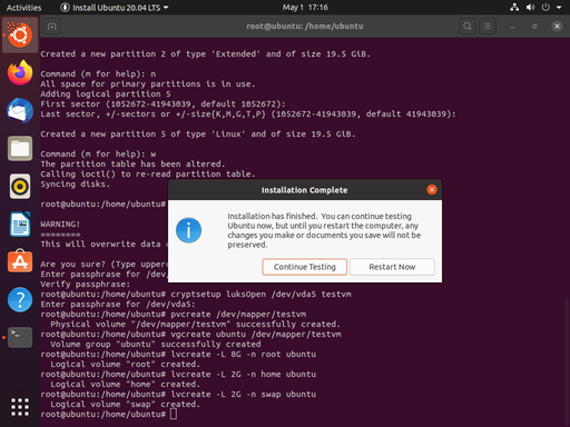 Continue Testing